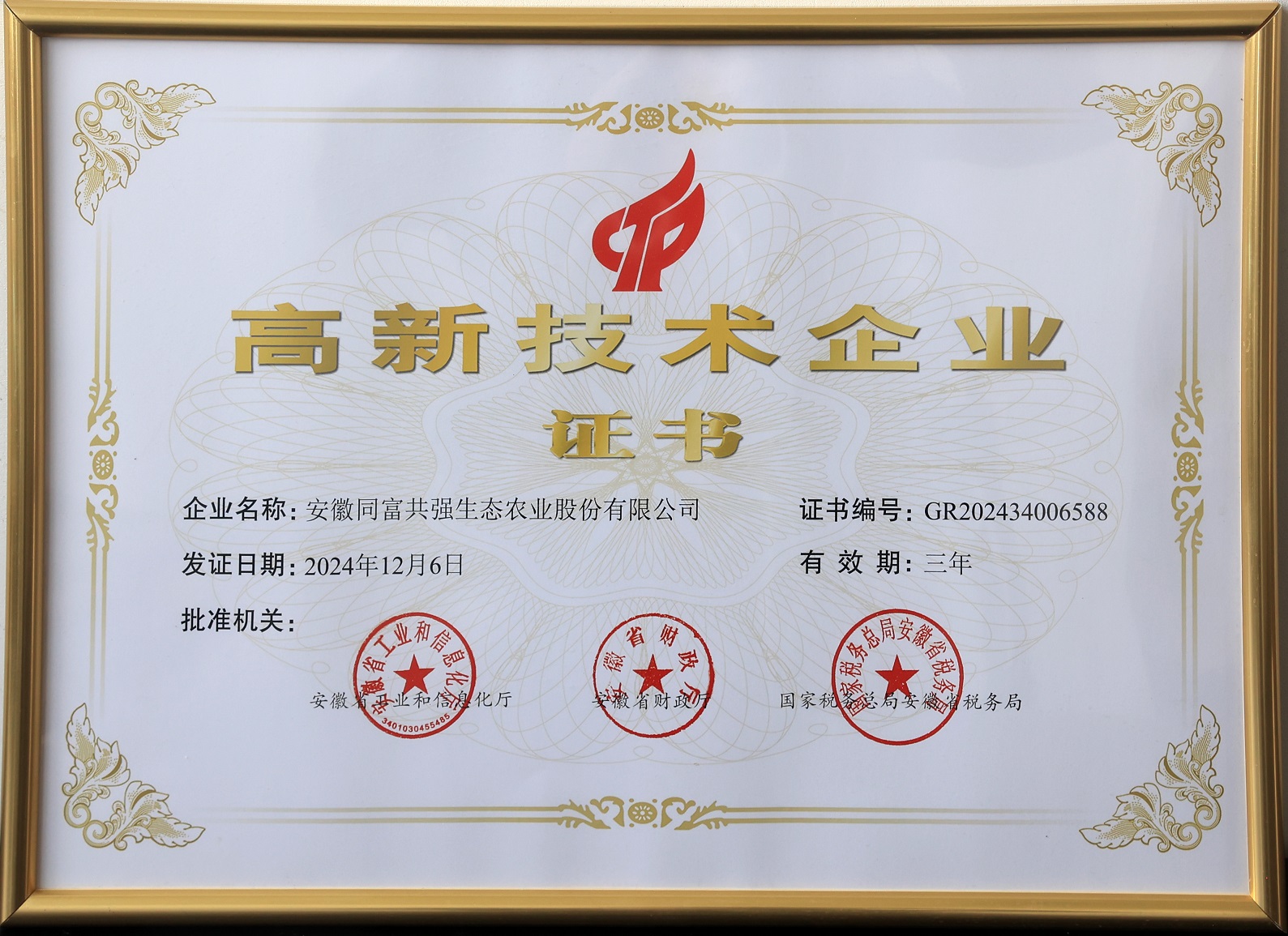 国家高新技术企业