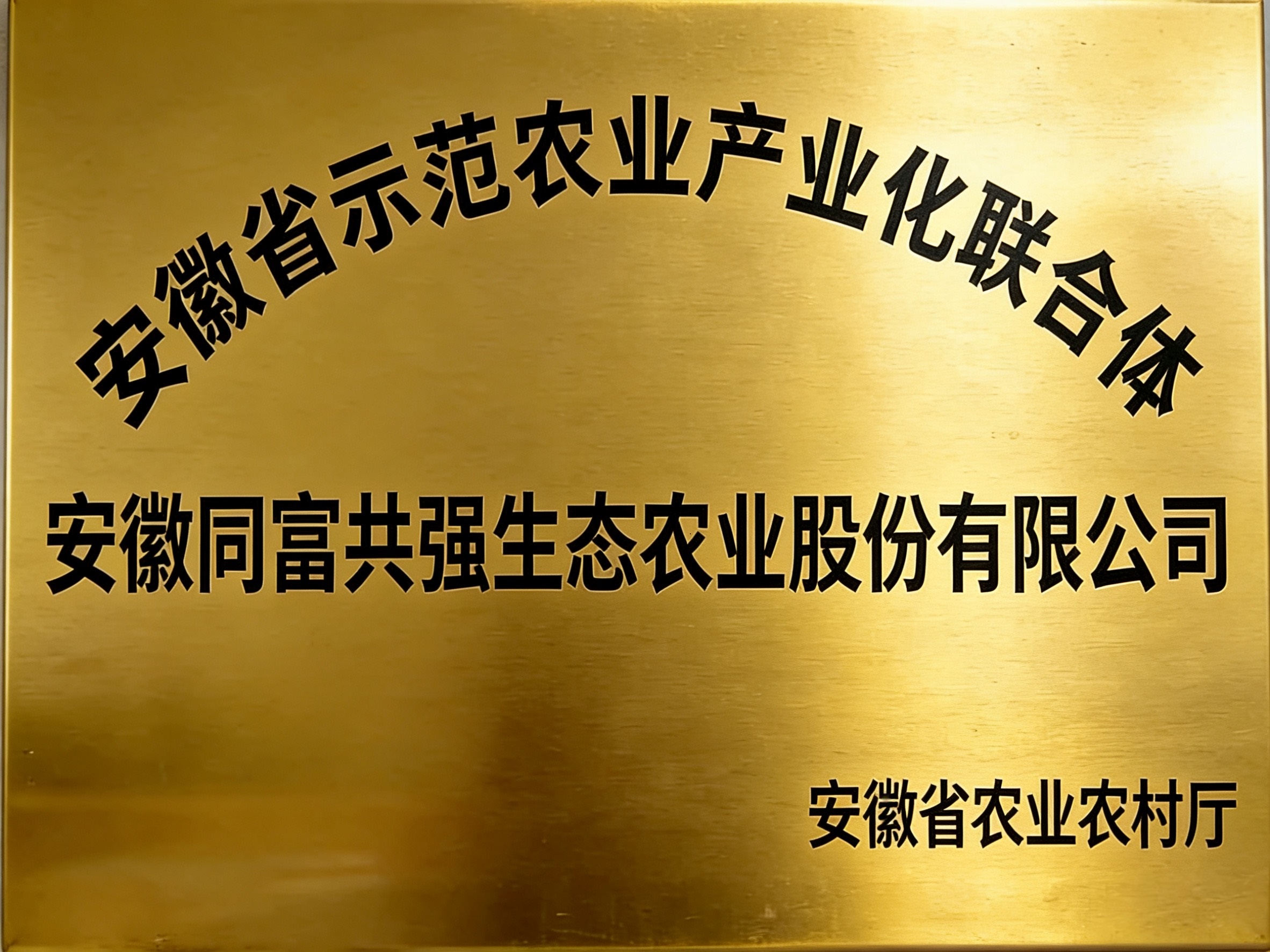安徽省示范农业产业化联合体